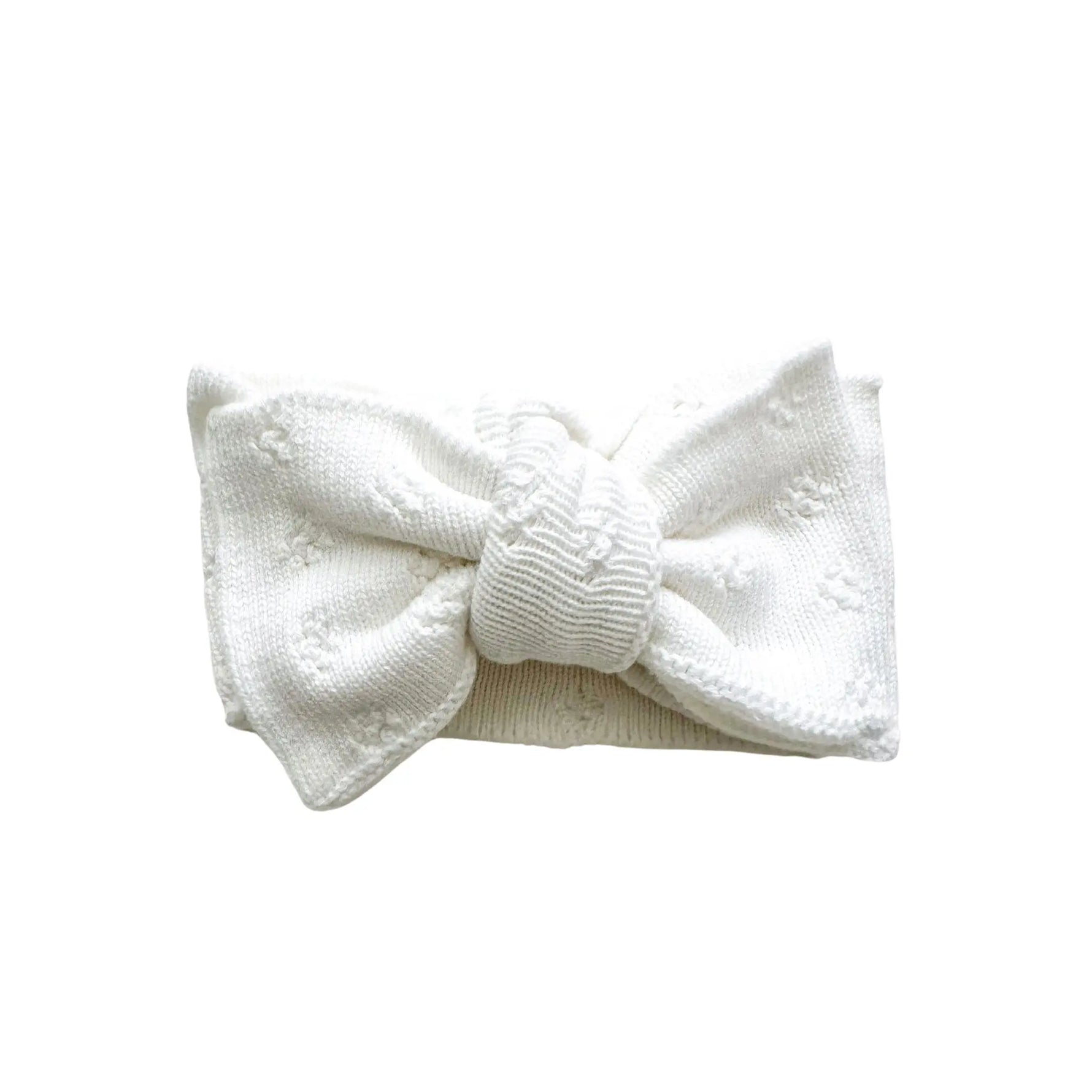 Harp Angel Boutique Soft Cotton Oversized Bow Headband with Adjustable Fit for Newborns - Apparel & Accessories > Clothing Accessories > Hair Accessories > Headbands Head Wrap