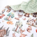 Honey Lemonade Premium Minky Blanket with Woodsy Woodland Design for Babies and Toddlers - Baby & Toddler > Swaddling & Receiving Blankets > Receiving Blankets