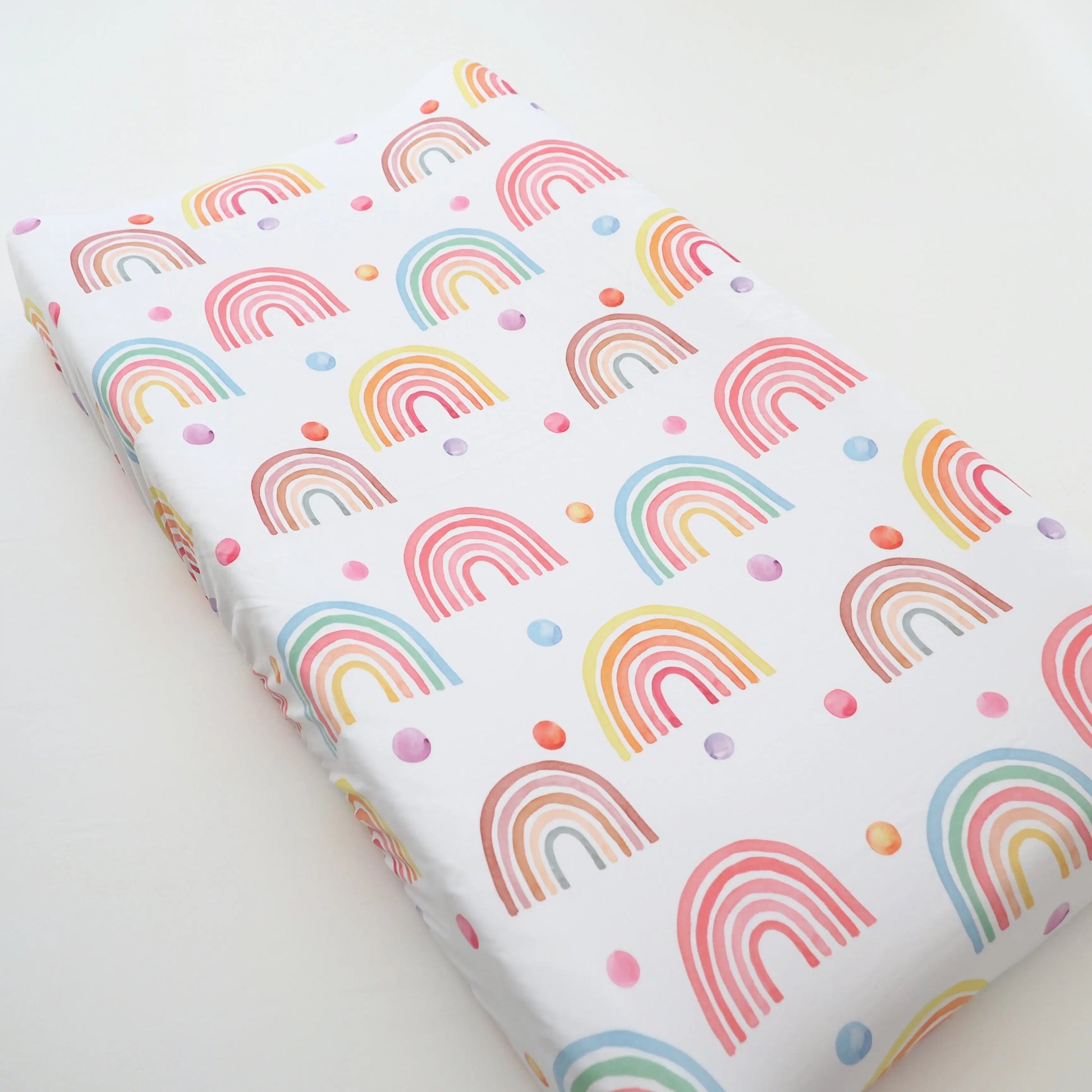 Changing Pad Cover - Rainbow Honey Lemonade