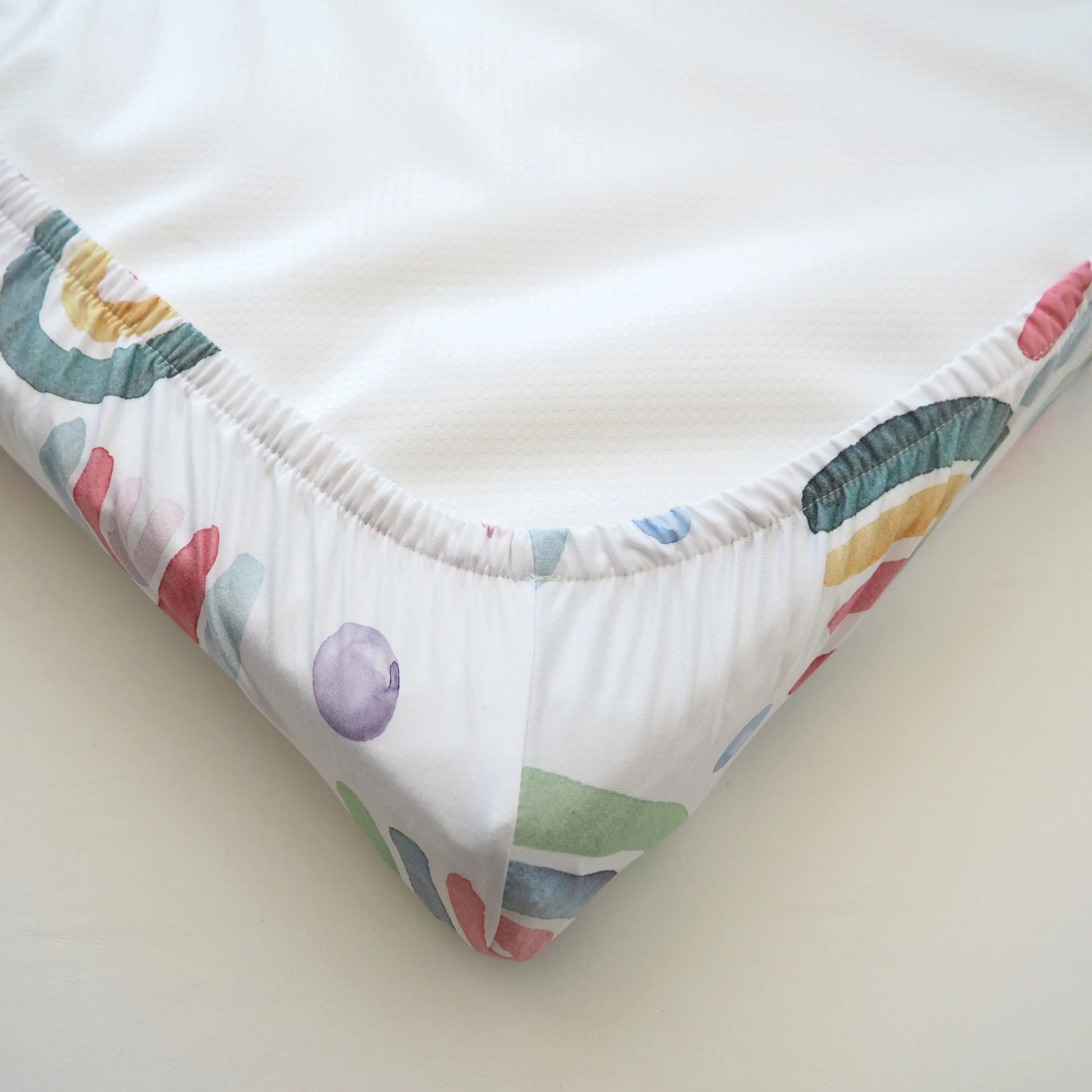 Changing Pad Cover - Blue Rainbow Honey Lemonade