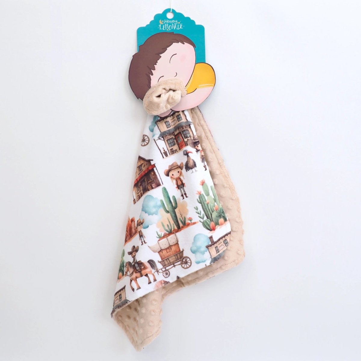 Honey Lemonade Mini Minky West Adventure Lightweight Blanket for Active Toddlers - Baby & Toddler Mini Minky