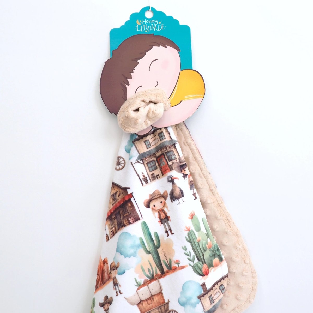 Honey Lemonade Mini Minky West Adventure Lightweight Blanket for Active Toddlers - Baby & Toddler Mini Minky