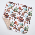 Honey Lemonade Mini Minky West Adventure Lightweight Blanket for Active Toddlers - Baby & Toddler Mini Minky
