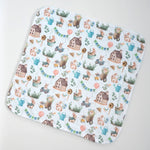 Honey Lemonade Mini Minky Bunnies Blanket for Toddlers Perfect for On-the-Go Comfort - Baby & Toddler Mini Minky
