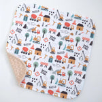 Honey Lemonade Mini Minky Toddler Blanket with Lightweight Design for Creative Kids - Baby & Toddler Mini Minky