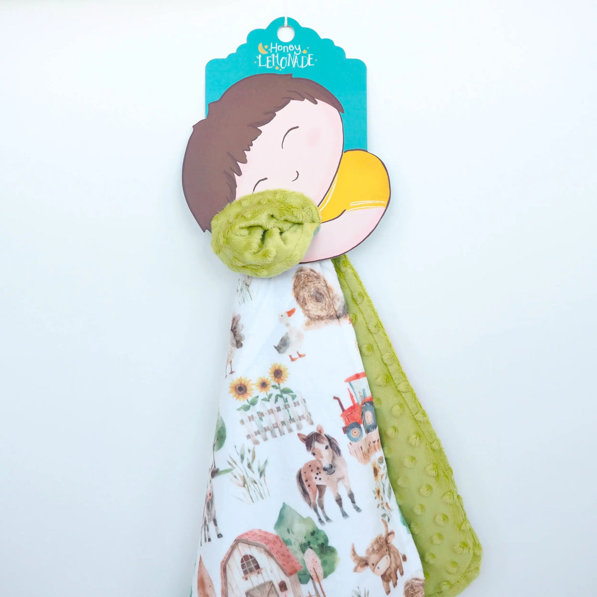 Mini Minky Blanket Farm Life Honey Lemonade 