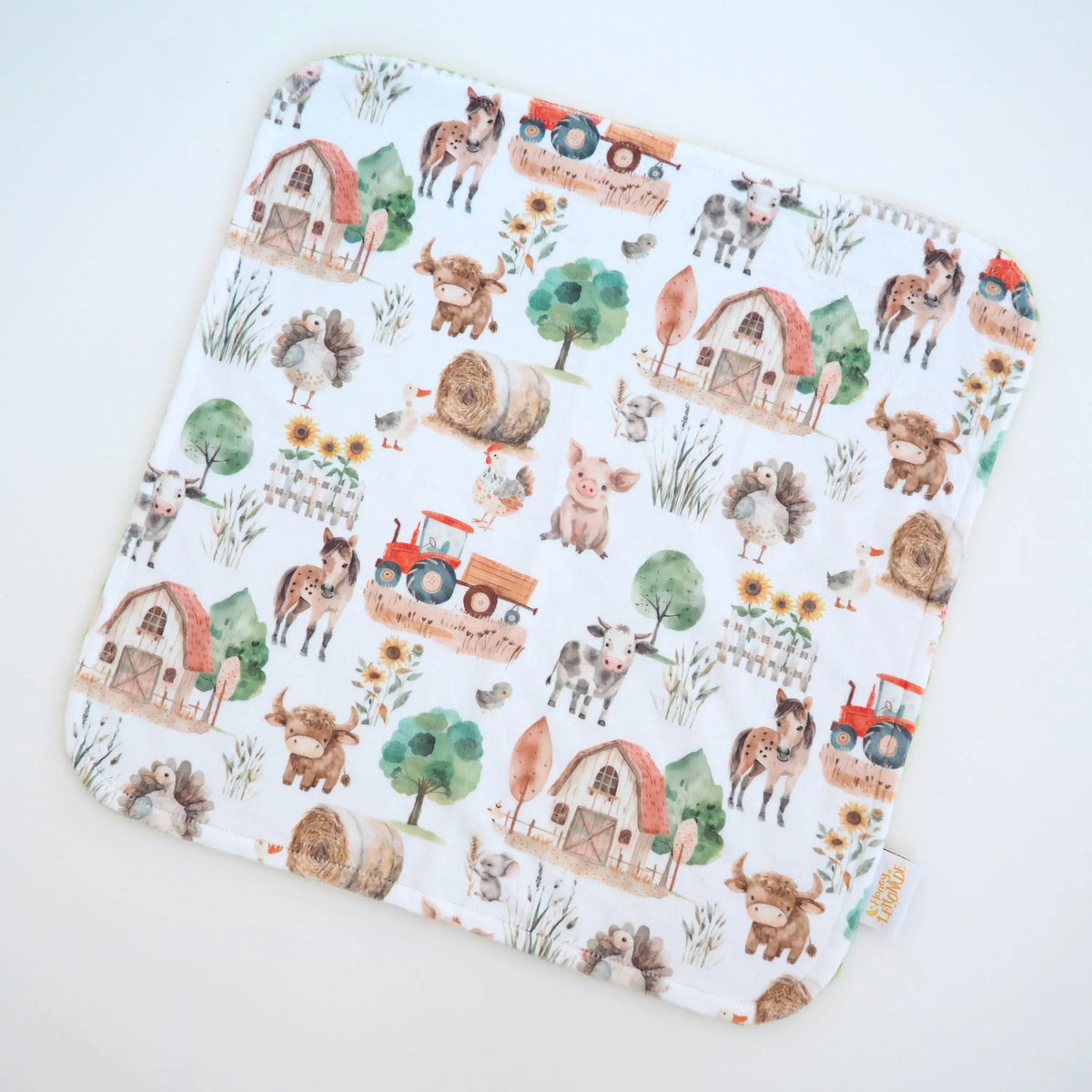 Mini Minky Blanket Farm Life Honey Lemonade 