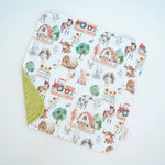 Honey Lemonade Mini Minks Blanket for Toddlers with Safari Adventure Design - Baby & Toddler > Swaddling & Receiving Blankets > Receiving Blankets