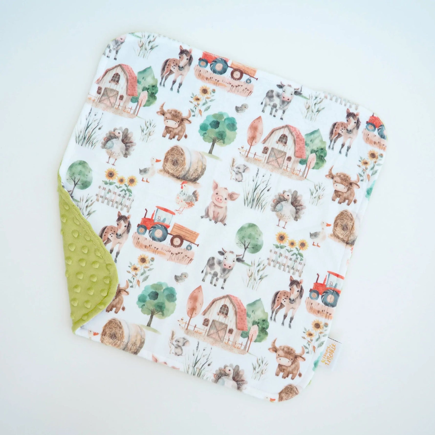 Honey Lemonade Mini Minks Blanket for Toddlers with Safari Adventure Design - Baby & Toddler > Swaddling & Receiving Blankets > Receiving Blankets