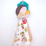 Mini Minky Blanket Farm Animals Honey Lemonade 