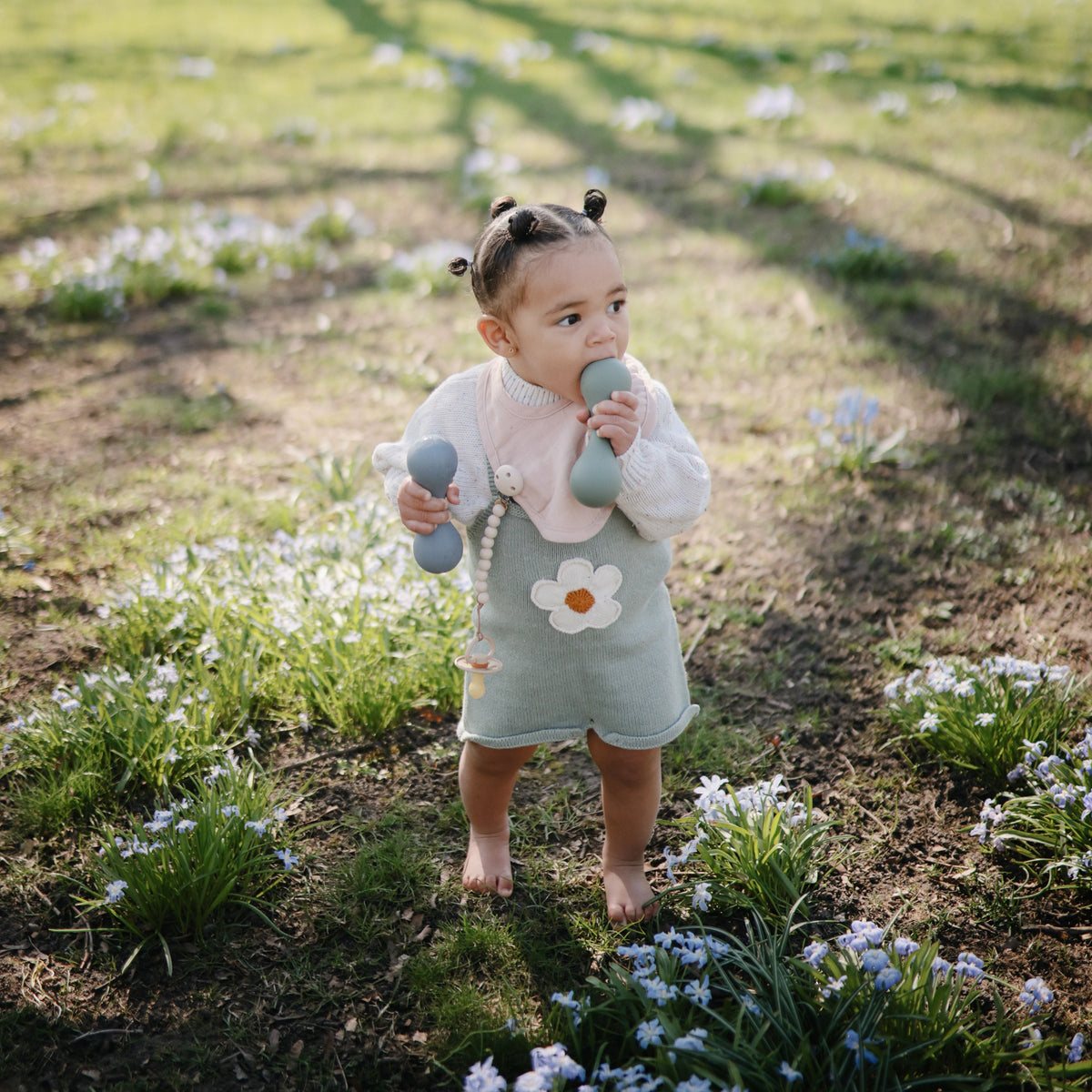 Silicone Baby Rattle Toy by Mushie