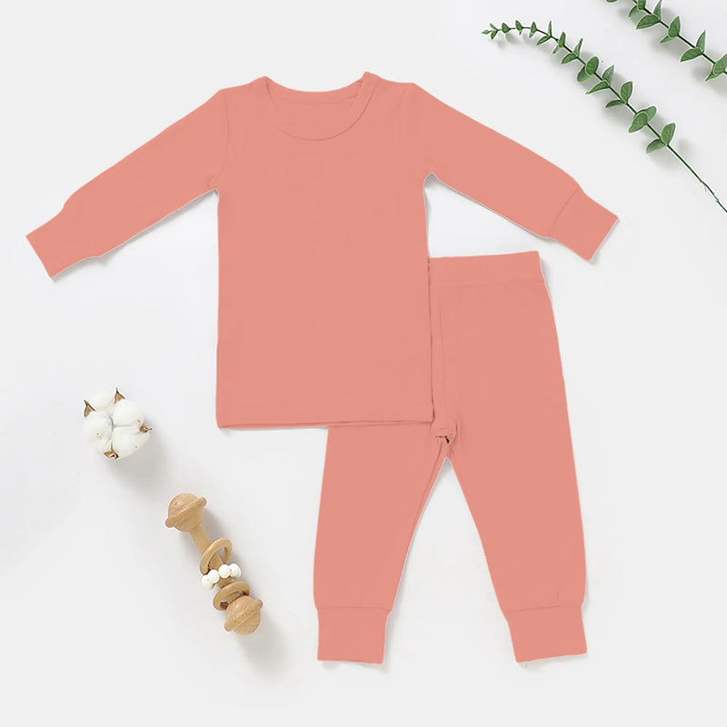 Long Sleeve 2 piece Bamboo Pajama Set - Everetts Place: Online Boutique