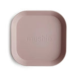 Mushie Square Dinnerware Plates for Babies BPA-Free Plastic Microwave and Dishwasher Safe Made in Denmark - Home & Garden > Kitchen & Dining > Tableware > Dinnerware > Plates Dinnerware