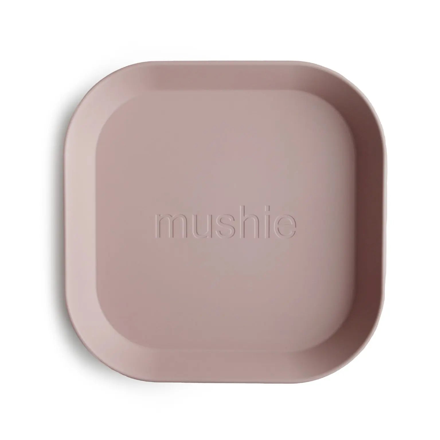 Square Dinnerware Plates for Babies BPA-Free Plastic Microwave and Dishwasher Safe Made in Denmark Mushie