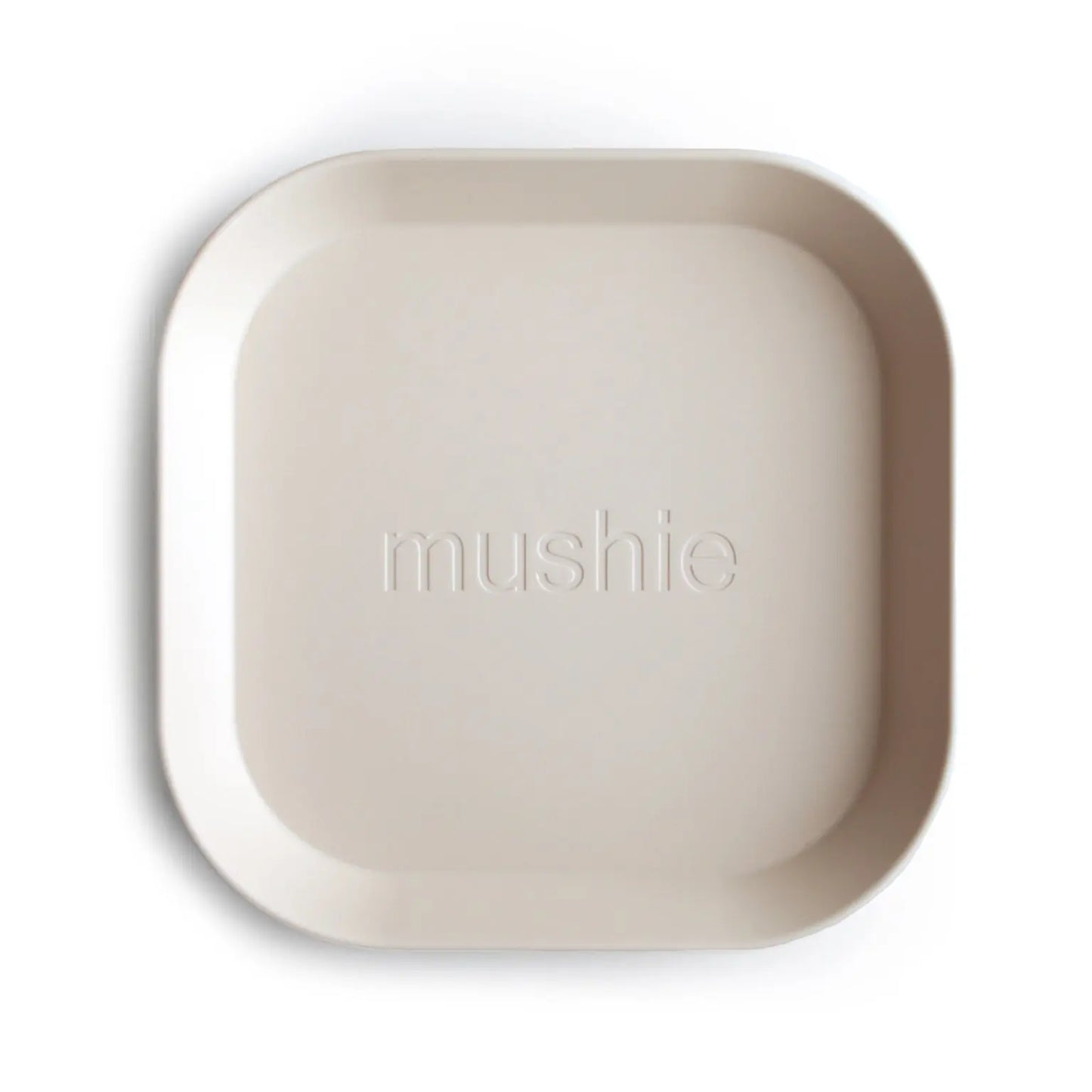 Square Dinnerware Plates for Babies BPA-Free Plastic Microwave and Dishwasher Safe Made in Denmark Mushie