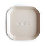 Mushie Square Dinnerware Plates for Babies BPA-Free Plastic Microwave and Dishwasher Safe Made in Denmark - Home & Garden > Kitchen & Dining > Tableware > Dinnerware > Plates Dinnerware
