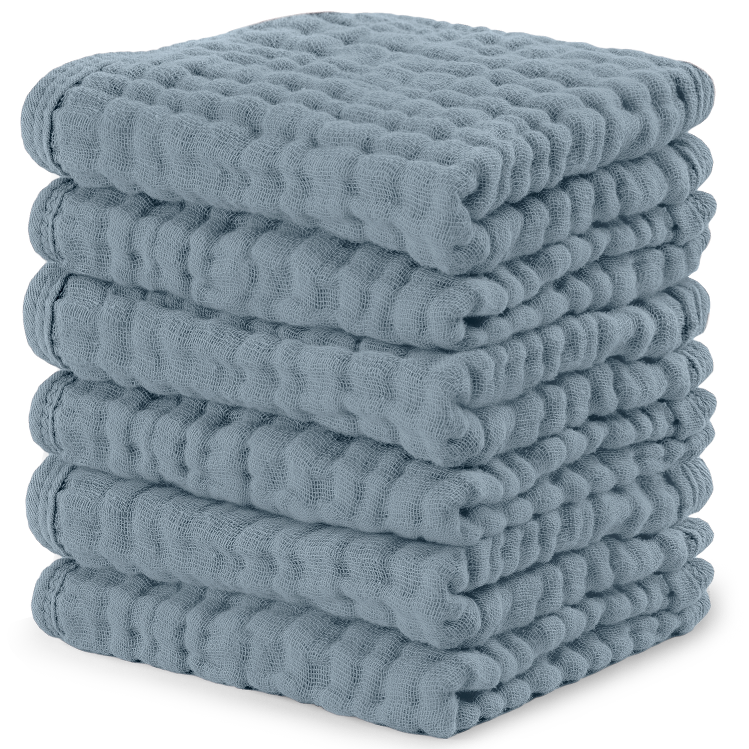 Pacific Blue Muslin Baby Washcloths For Gentle Bathing Comfy Cubs Everetts Place: Online Boutique 16.99