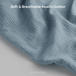 Pacific Blue Muslin Nursing Cover For Breastfeeding Comfy Cubs Everetts Place: Online Boutique