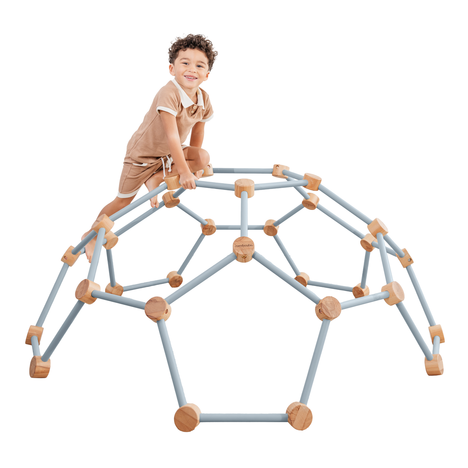 Pacific Blue Wooden Climber for Kids by Comfy Cubs Comfy Cubs Everetts Place: Online Boutique