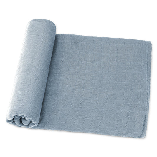 Muslin Swaddle Blanket Pacific Blue Multipurpose Baby 1 Pack Comfy Cubs Everetts Place: Online Boutique