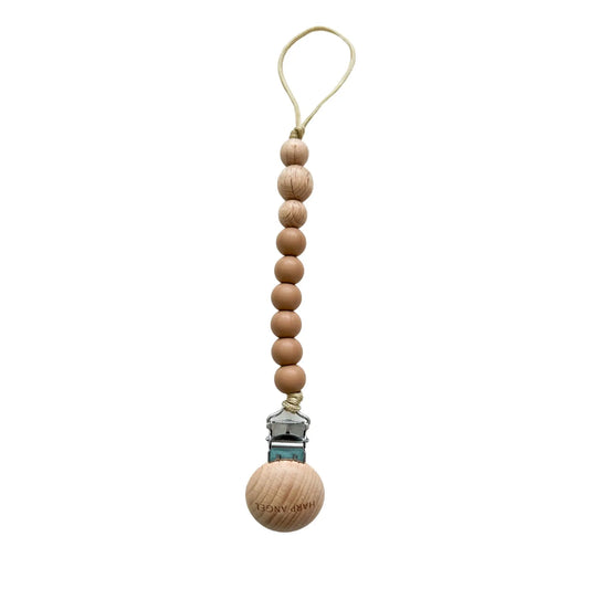 Pacifier Clip Harper (Camel) Harp Angel Boutique