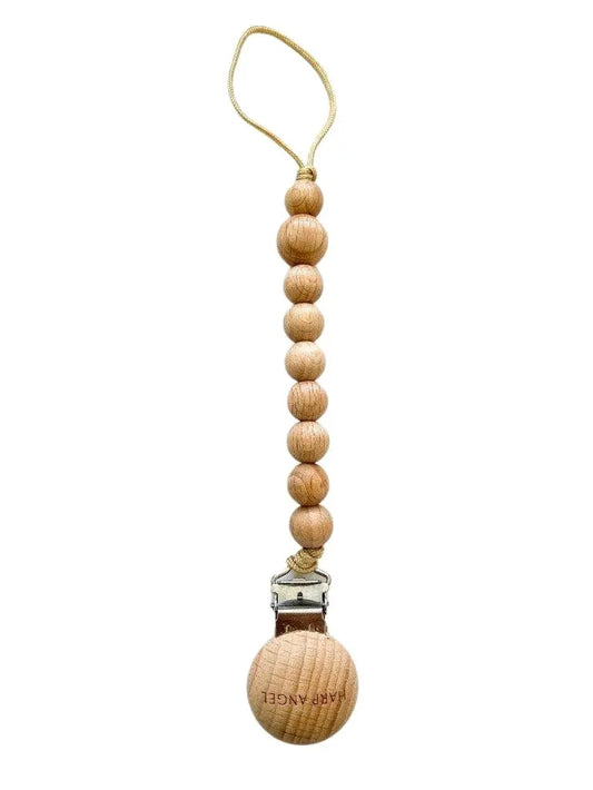 Pacifier Clip Harper (Wood) Harp Angel Boutique