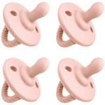Pacifier Set Pink Blush 4 Pack Baby Silicone BPA Free Comfy Cubs Everetts Place: Online Boutique 12.99