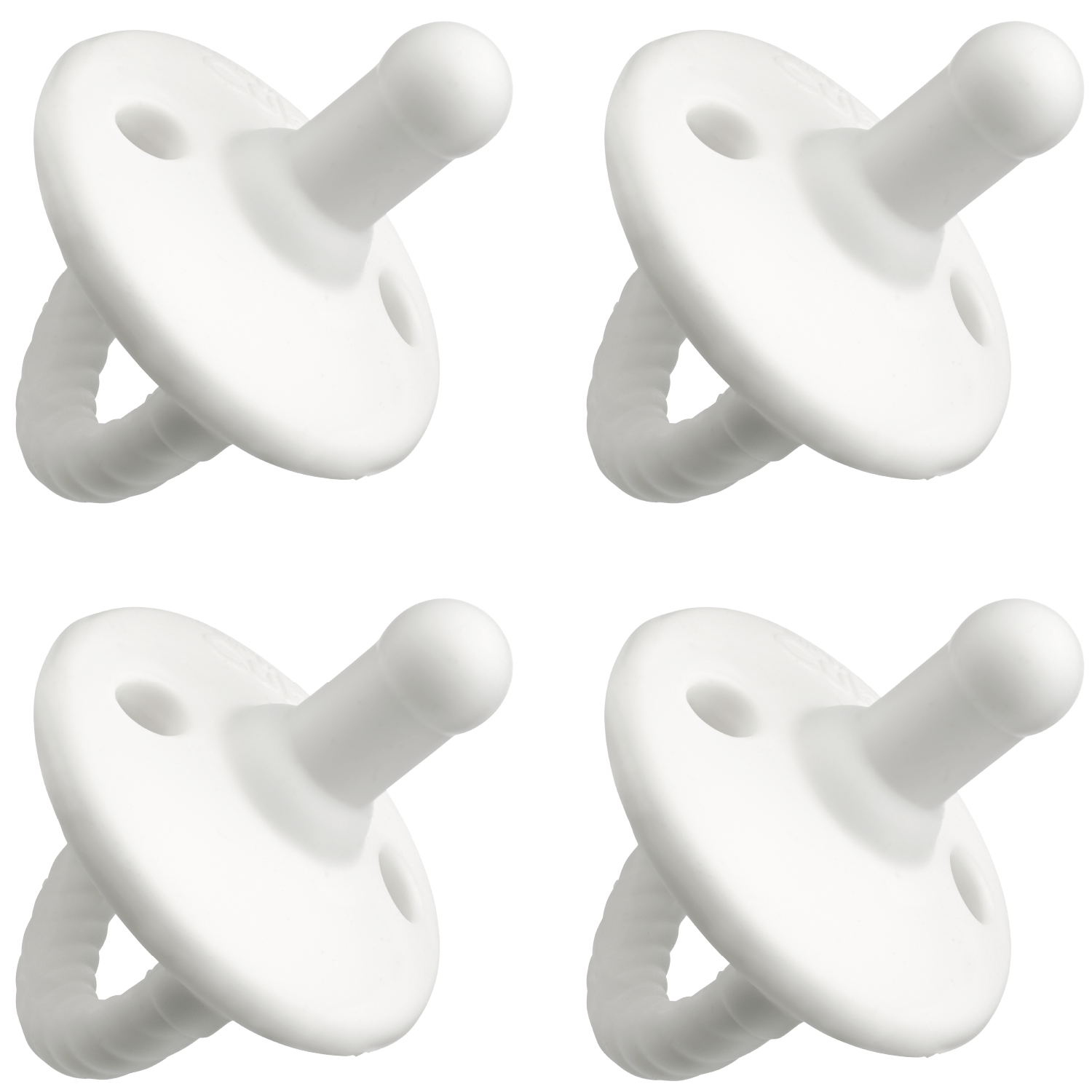 Pacifiers White 4 Pack Silicone BPA Free Baby Safe Comfy Cubs Everetts Place: Online Boutique 12.99