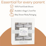Pacifiers White 4 Pack Silicone BPA Free Baby Safe Comfy Cubs Everetts Place: Online Boutique 12.99