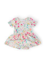 Mila & Rose ® Painted Posies S/S Twirl Bodysuit - 