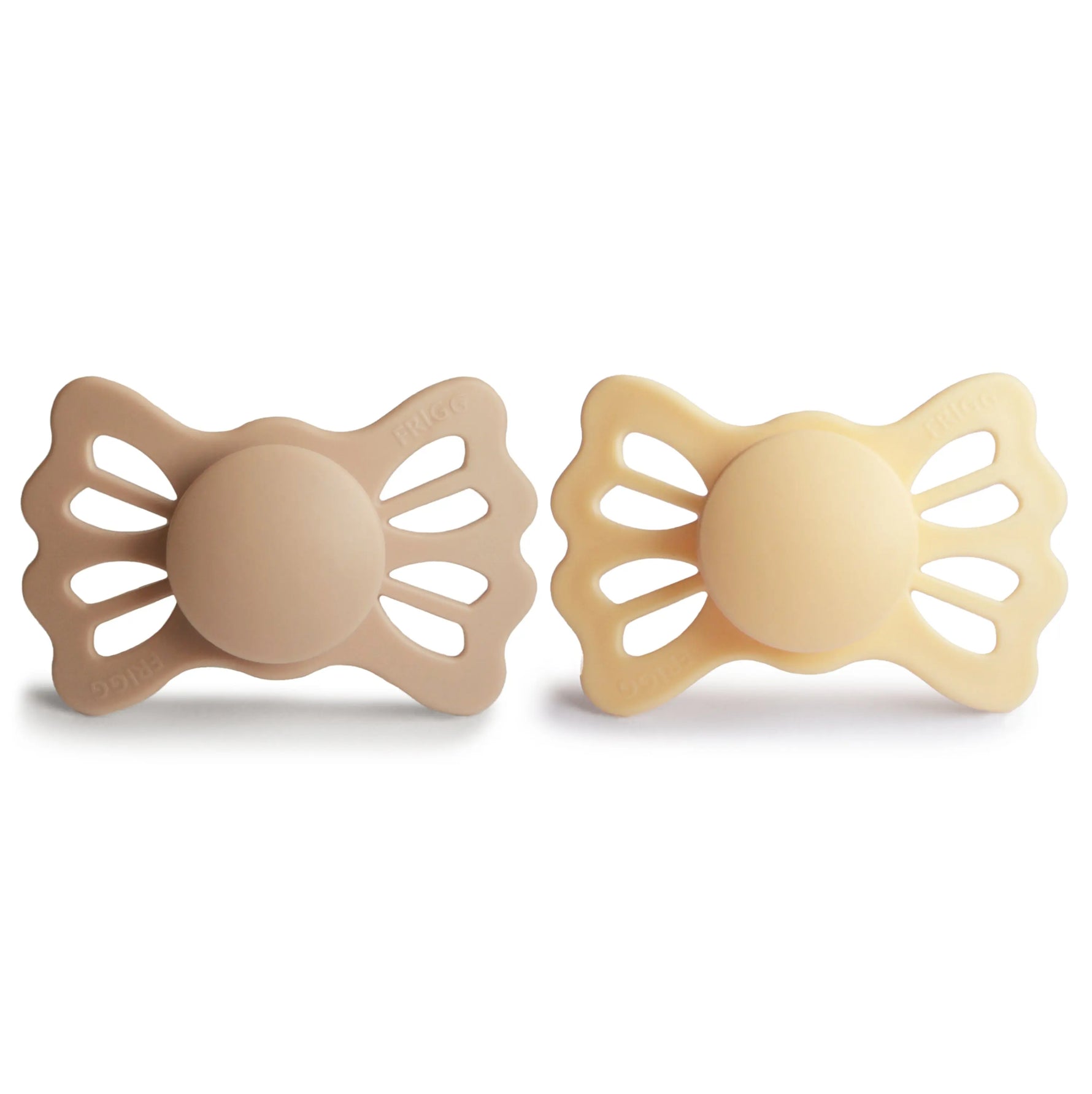 Mushie Frigg Lucky Symmetrical Silicone Pacifier 2 Pack for 6 to 18 Months - Baby & Toddler > Baby Health > Pacifiers & Teethers SILICONE FRIGG PACIFIERS