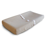 Mushie Extra Soft Muslin Changing Pad Cover 100 Percent Cotton Breathable and Cozy Design - Baby & Toddler > Diapering > Changing Mat & Tray Covers Changing Pad Cover