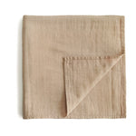 Mushie Organic Cotton Muslin Swaddle Blanket for Baby Cuddling and Nursing - Baby & Toddler > Swaddling & Receiving Blankets Swaddle