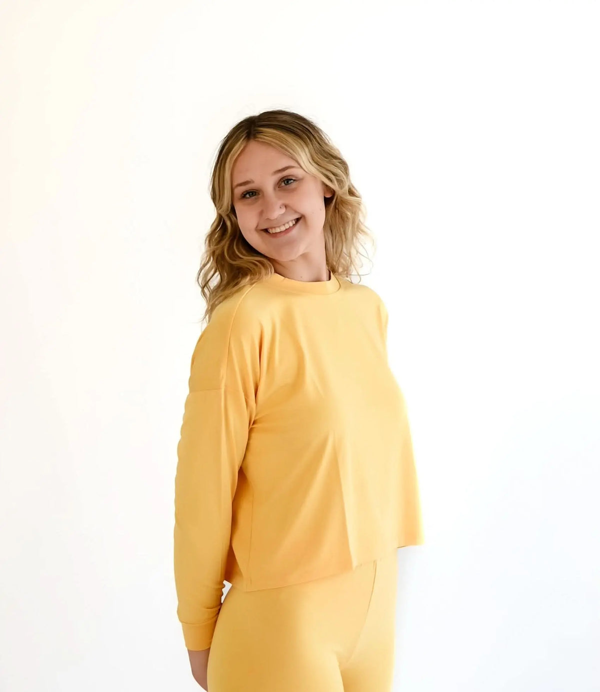 Papaya | Adult Long Sleeve Lounge Top - Sleeve, Shoulder, Neck, Sportswear, Elbow | Everetts Place