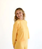 Papaya | Adult Long Sleeve Lounge Top - Sleeve, Shoulder, Neck, Sportswear, Elbow | Everetts Place