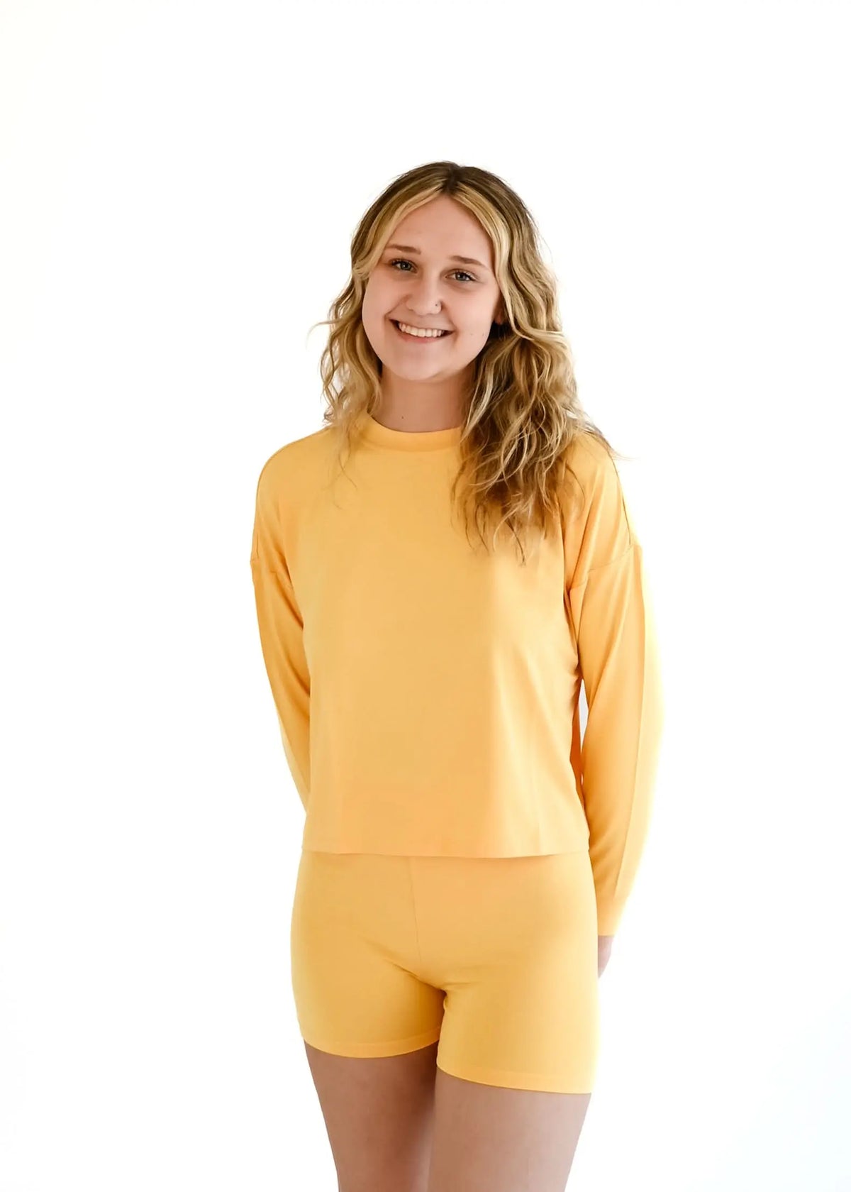Bubble Baby Papaya | Adult Long Sleeve Lounge Top - 