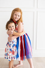 Party in the USA Tank Twirl Dress for Girls Summer Play Mila & Rose ® Everetts Place: Online Boutique