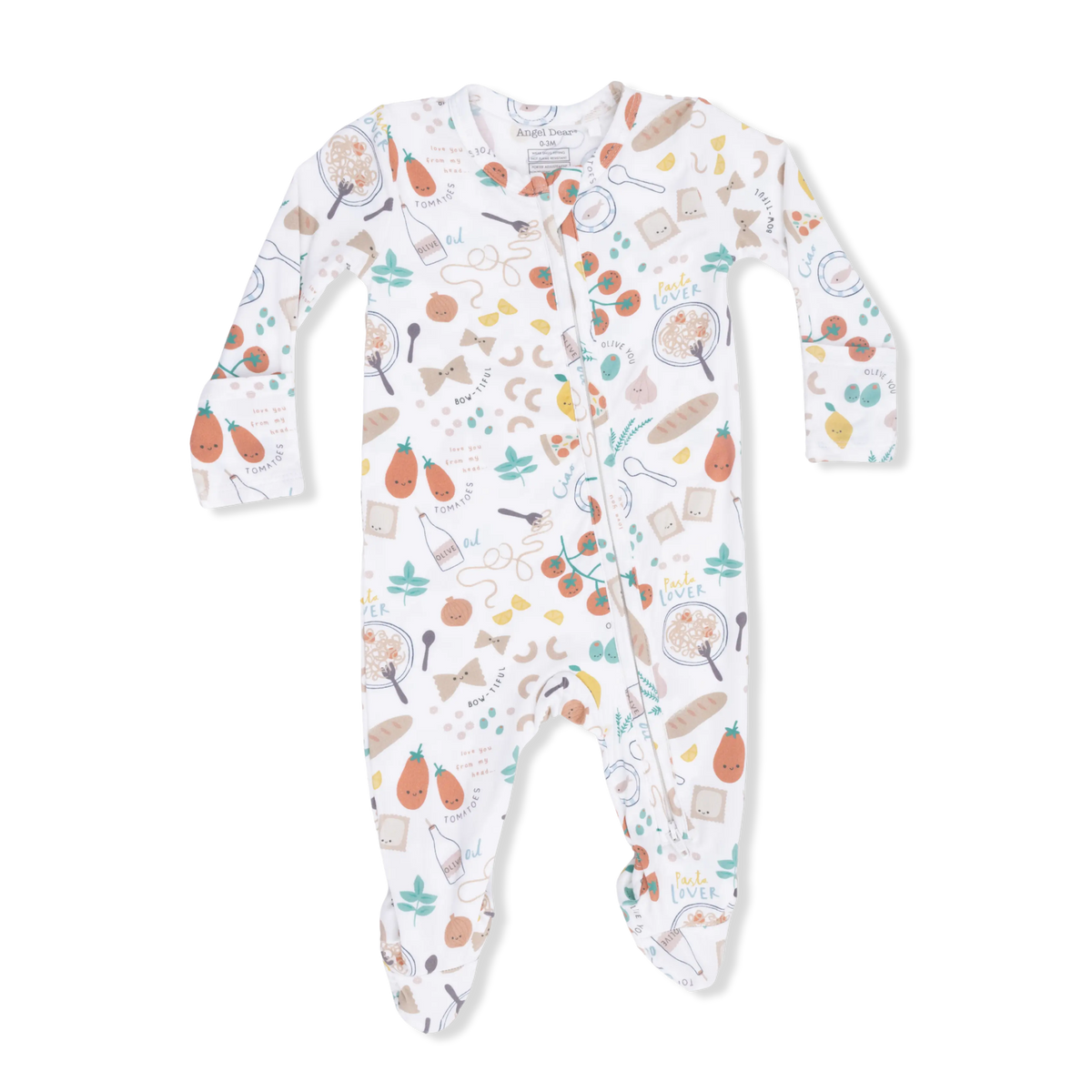 Pasta Lovers - 2 Way Zipper Footie Angel Dear 