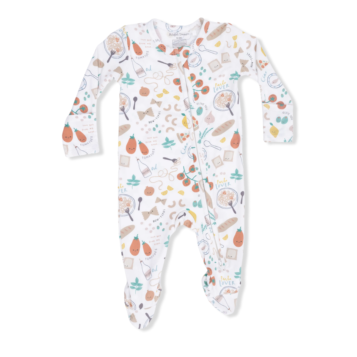 Pasta Lovers - 2 Way Zipper Footie Angel Dear 