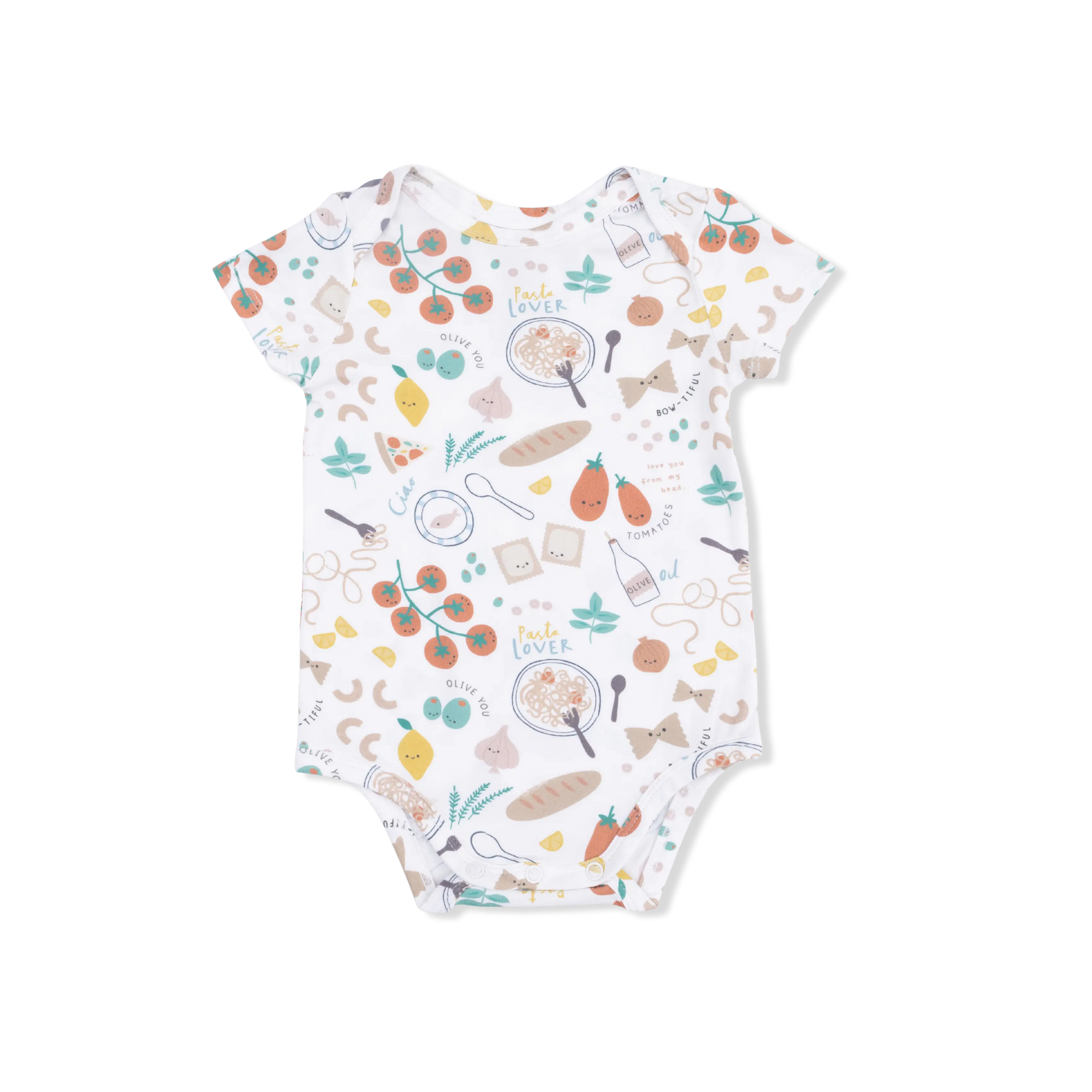 Pasta Lovers - Short Sleeve Bodysuit Angel Dear 