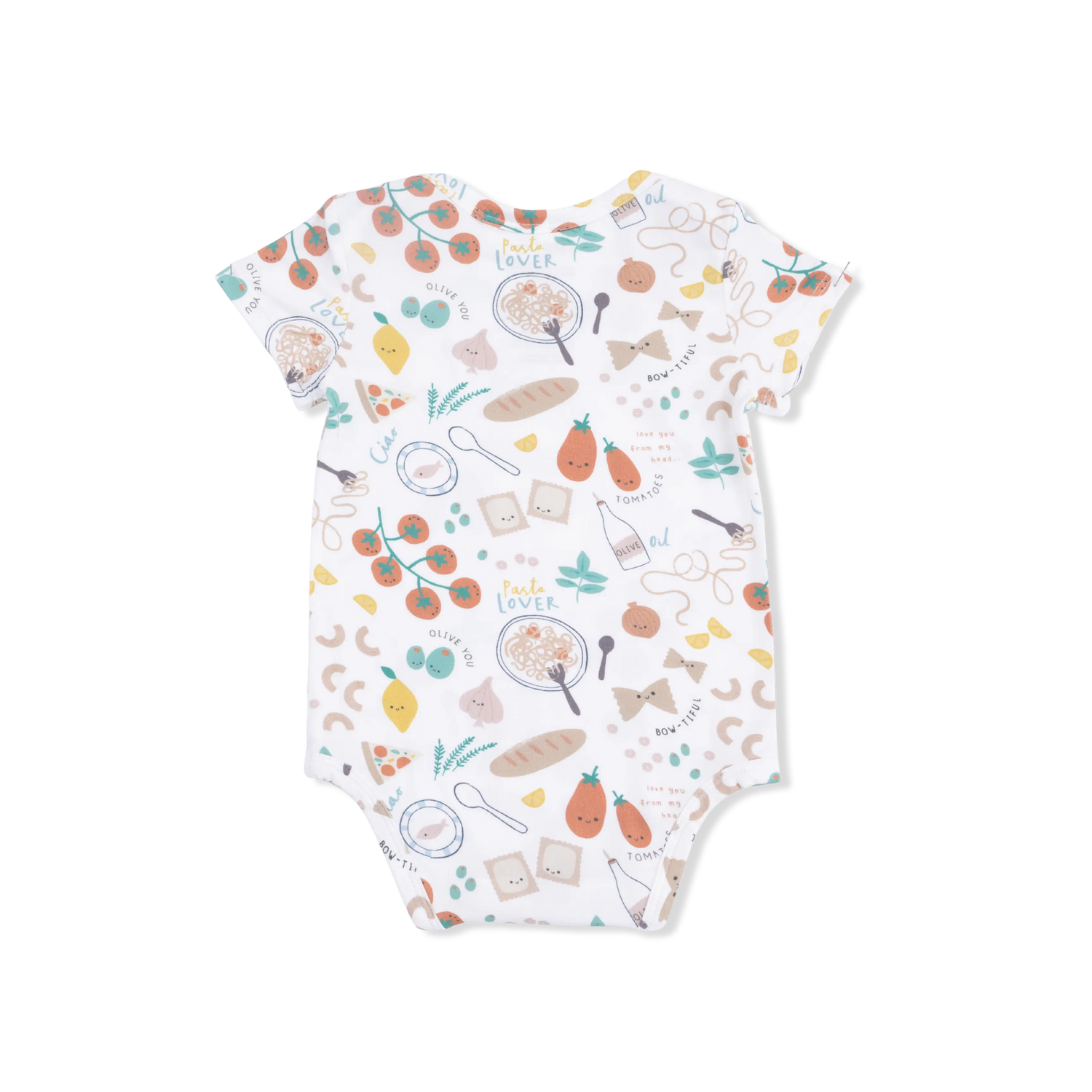 Pasta Lovers - Short Sleeve Bodysuit Angel Dear 