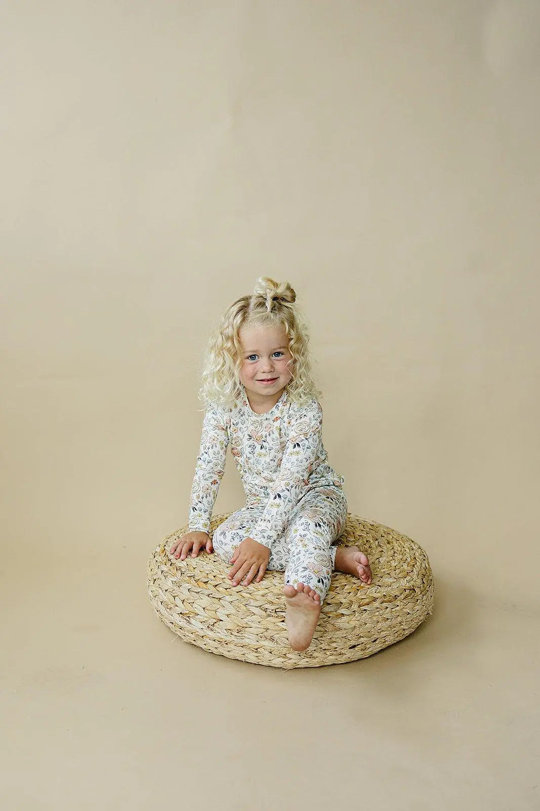 Pastel Petals Modal Pajamas 2pc Soft Breathable Nightwear Little Joy Co. Everetts Place: Online Boutique