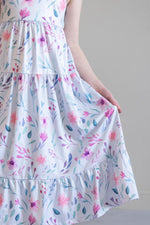 Pastel Wildflowers Ruffle Maxi Dress Summer Floral Print Mila & Rose ® Everetts Place: Online Boutique