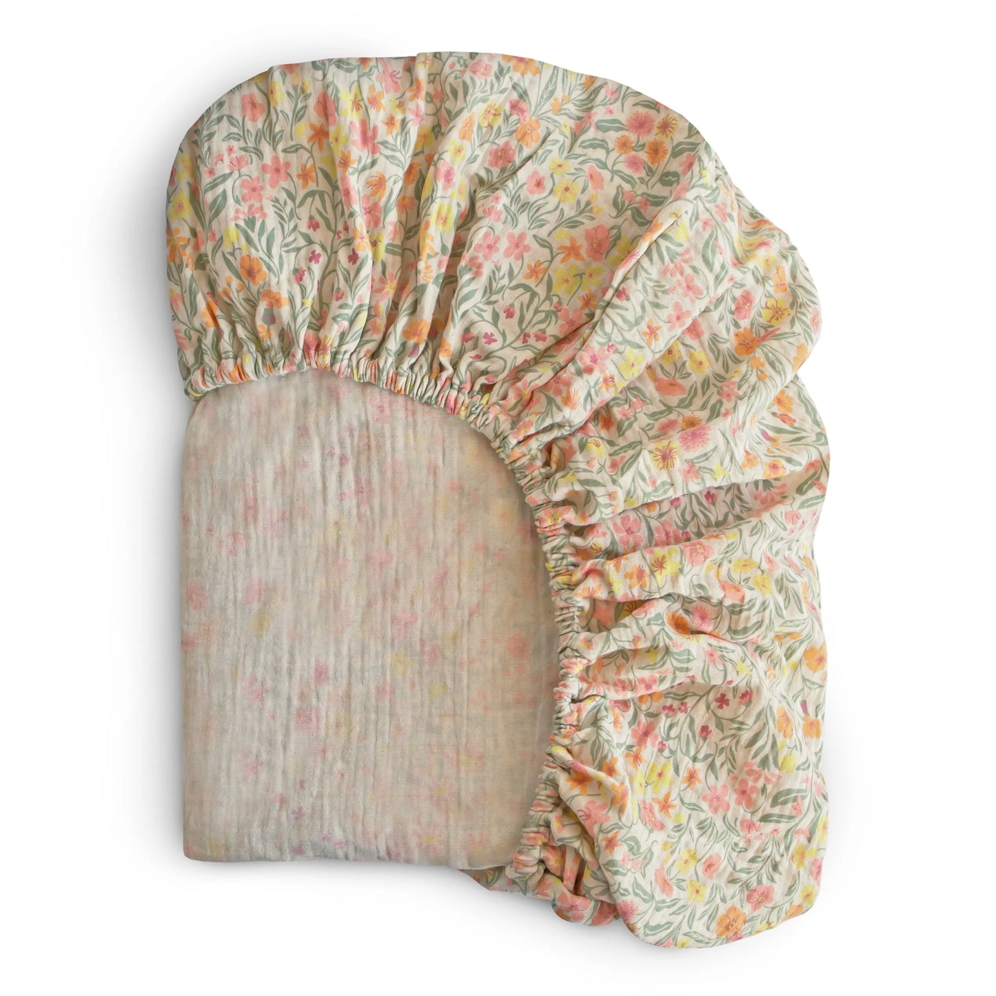 Extra Soft Muslin Crib Sheet for Baby 100% Cotton Breathable and Cozy Mushie