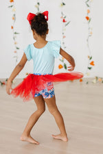 Mila & Rose ® Patriotic Patchwork Tutu Shorts For Girls Playwear Everyday - Everetts Place Boutique - 
