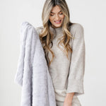 Patterned Faux Fur Throw Blanket Saranoni Luxuriously Soft Saranoni Everetts Place Boutique
