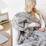 Patterned Faux Fur Throw Blanket Saranoni Luxuriously Soft Saranoni Everetts Place Boutique