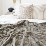 Patterned Faux Fur Throw Blanket Saranoni Luxuriously Soft Saranoni Everetts Place Boutique