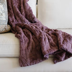 Patterned Faux Fur Throw Blanket Saranoni Luxuriously Soft Saranoni Everetts Place Boutique
