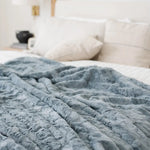 Patterned Faux Fur Throw Blanket Saranoni Luxuriously Soft Saranoni Everetts Place Boutique